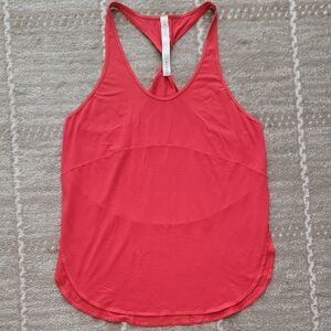 Red Lululemon Racerback Tank